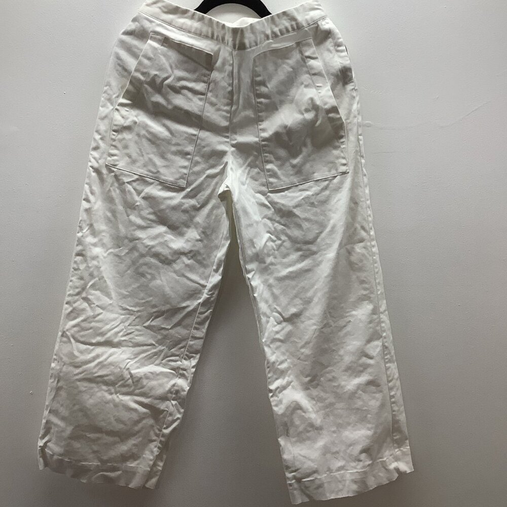 Prologue White Wide Leg High Rise Dress Pants Size 6